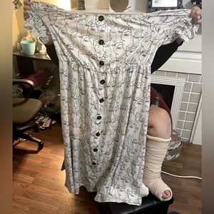 SHEIN Maxi Black and White Dress